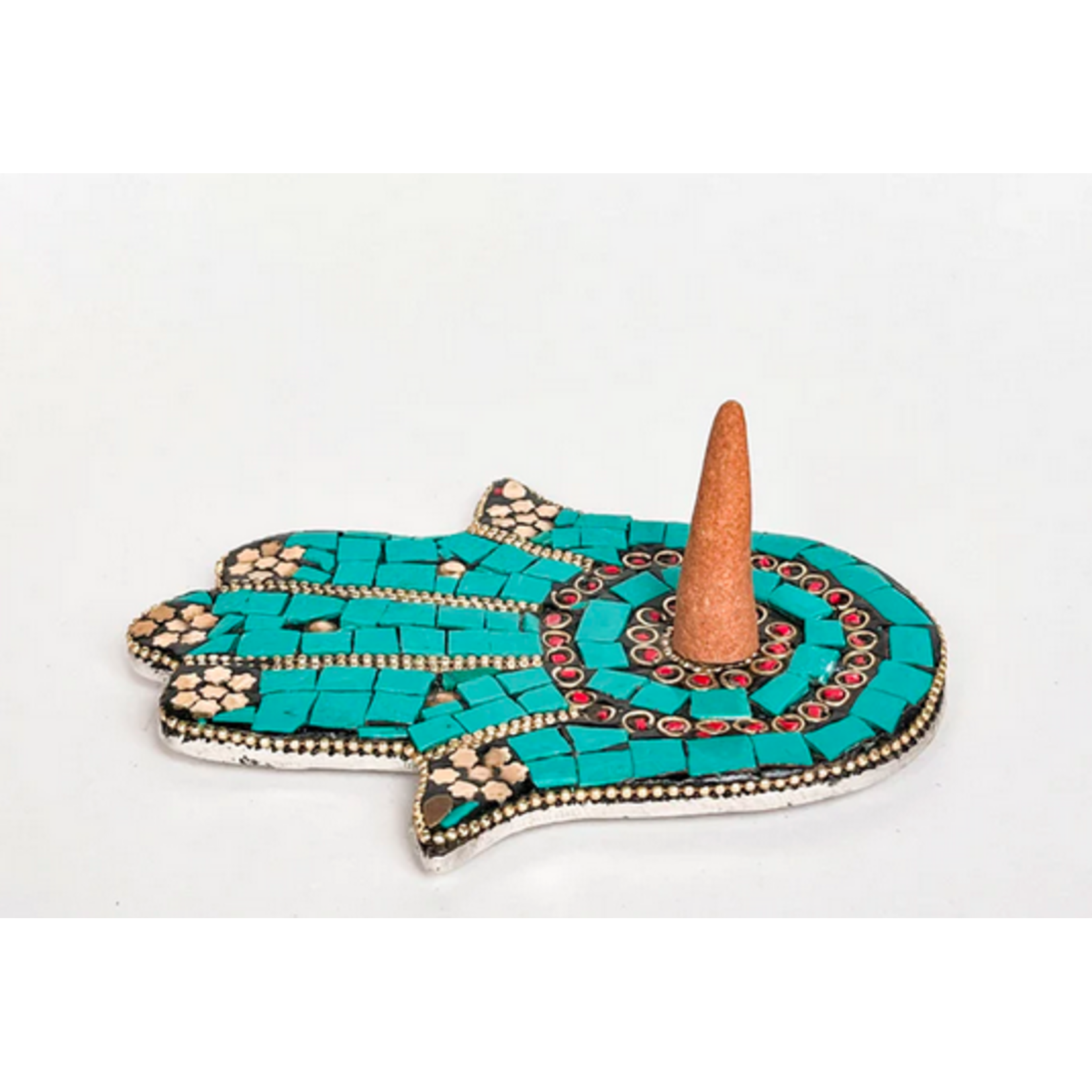 Artschatz Hamsa Hand Incense Holder- Turquoise