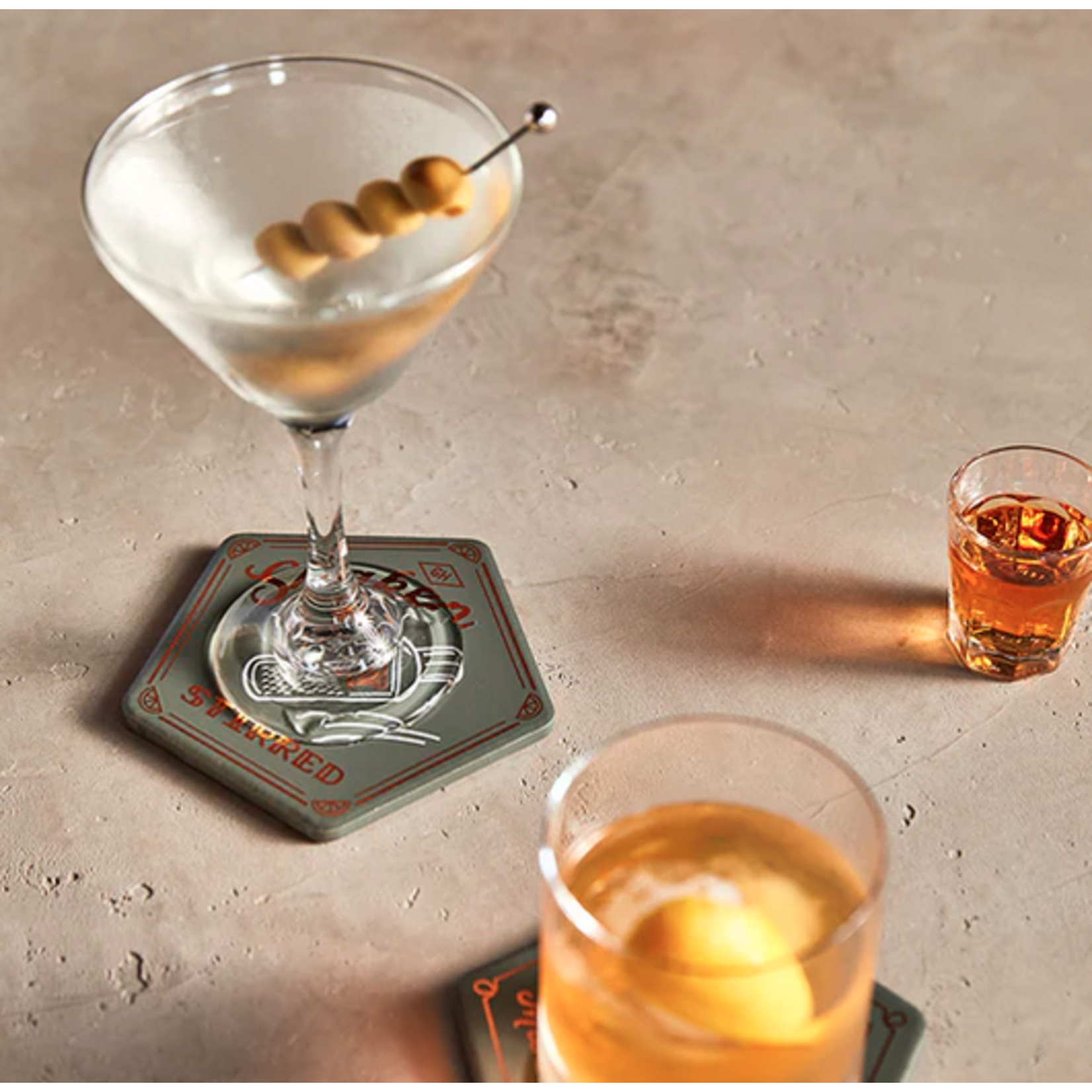 Gentlemen's Hardware SET OF 4 Cocktail Coasters