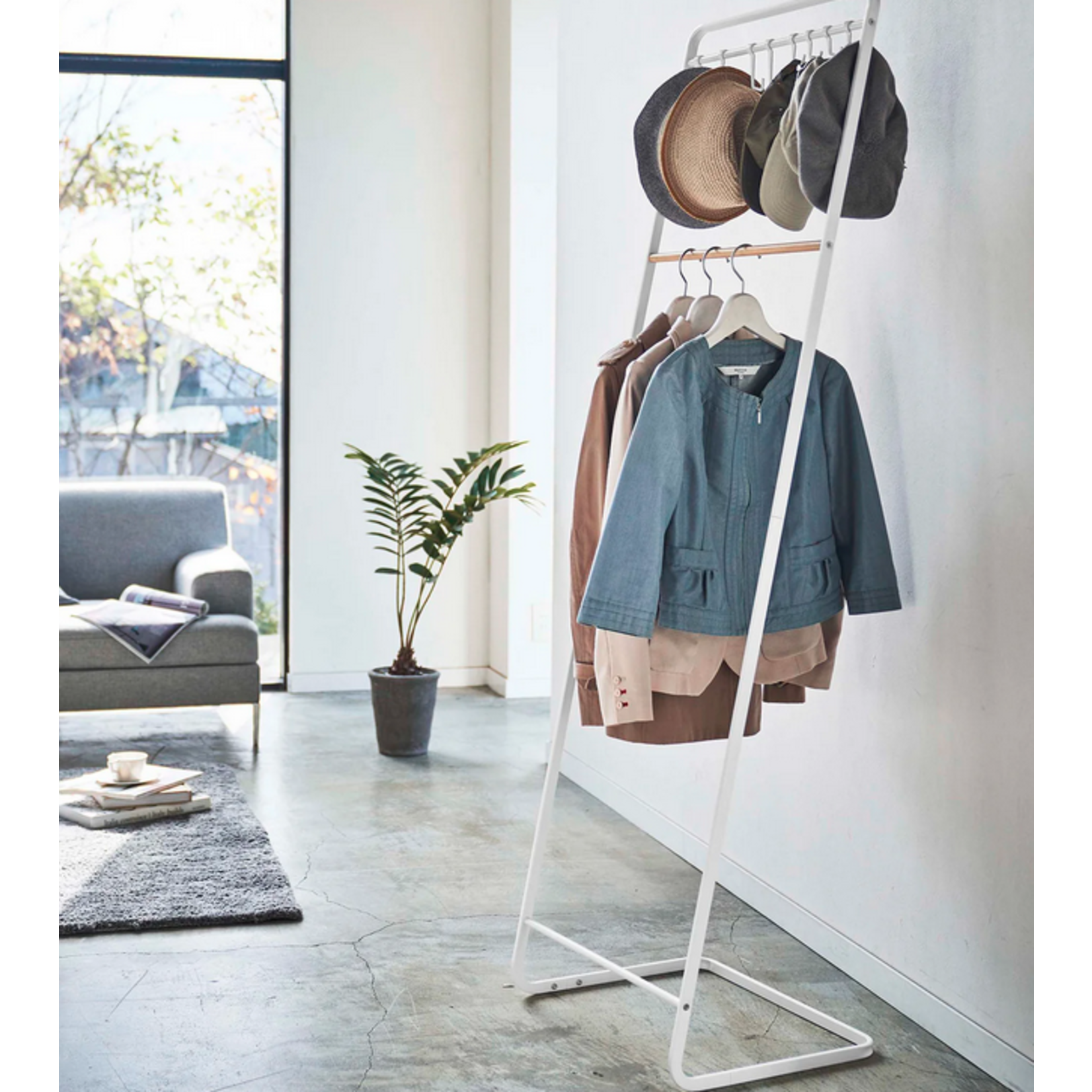 White Tower Coat and Hat Hanger