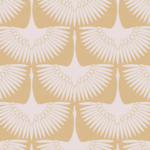 Tempaper Feather Flock Gold Peel and Stick Wallpaper, 28 sq. ft.