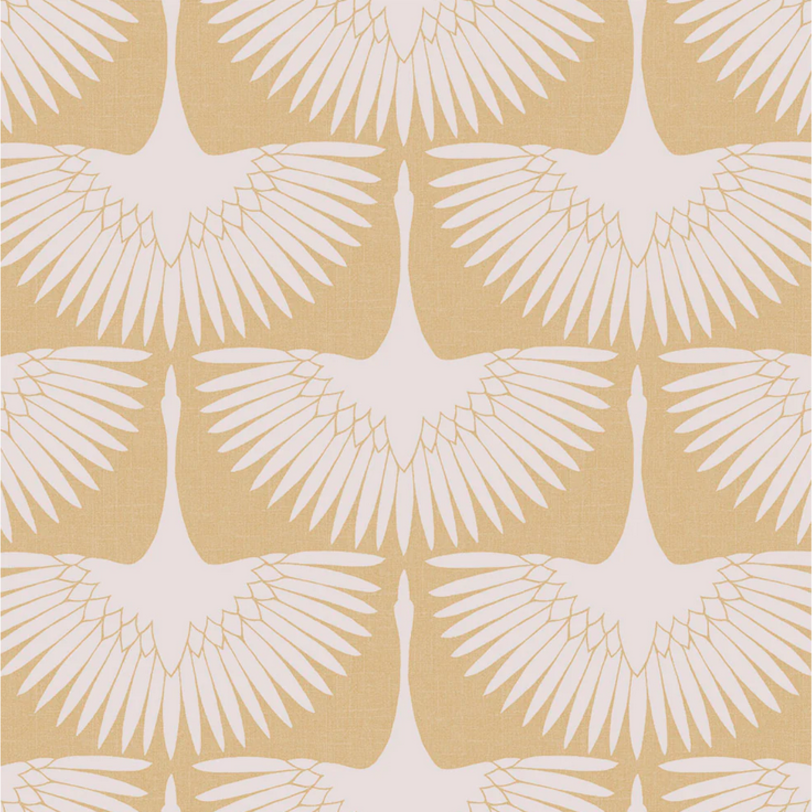 Tempaper Feather Flock Gold Peel and Stick Wallpaper, 28 sq. ft.