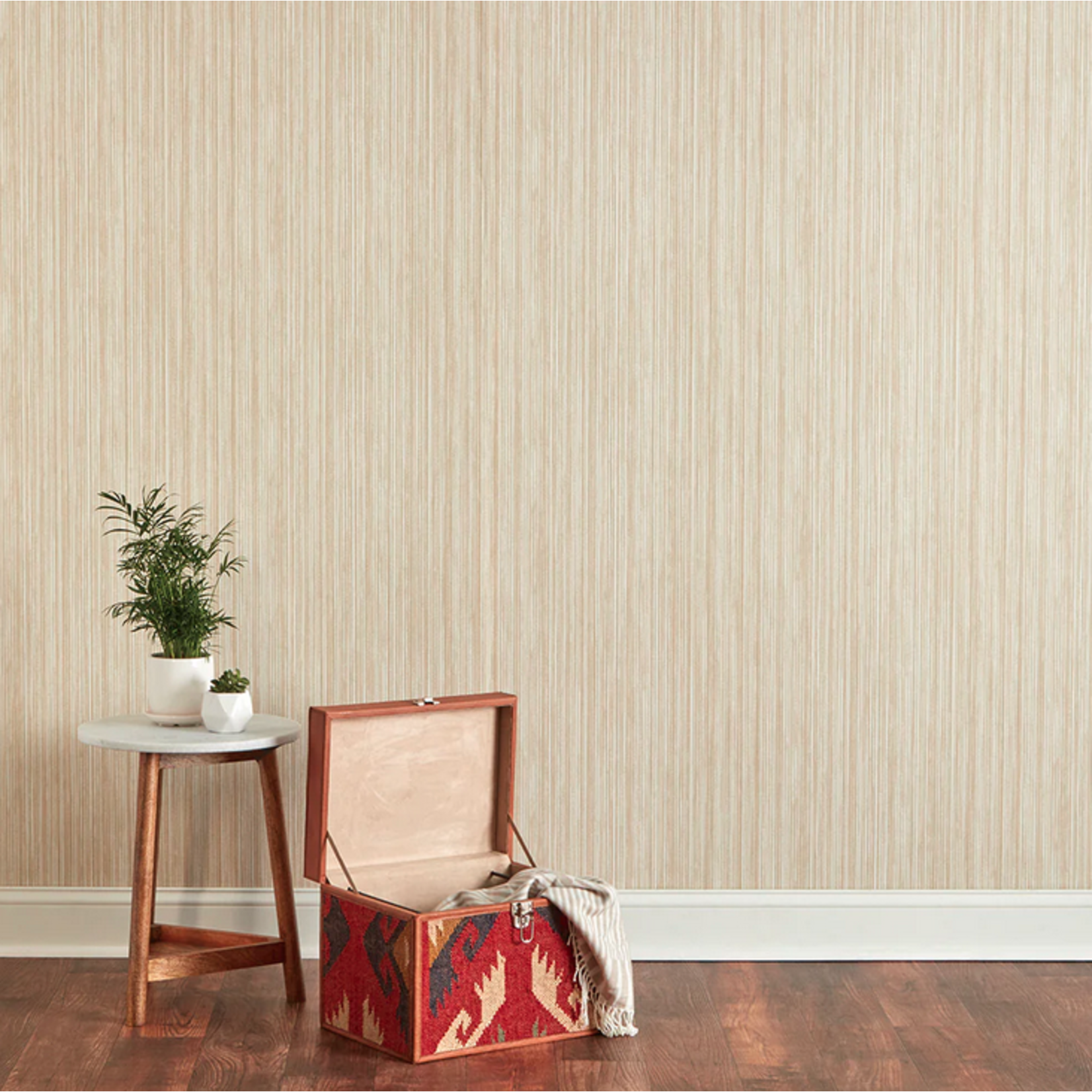 Tempaper Grasscloth Sand Peel and Stick Wallpaper, 28 sq. ft.