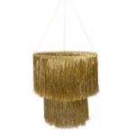 Gold Tinsel Chandelier