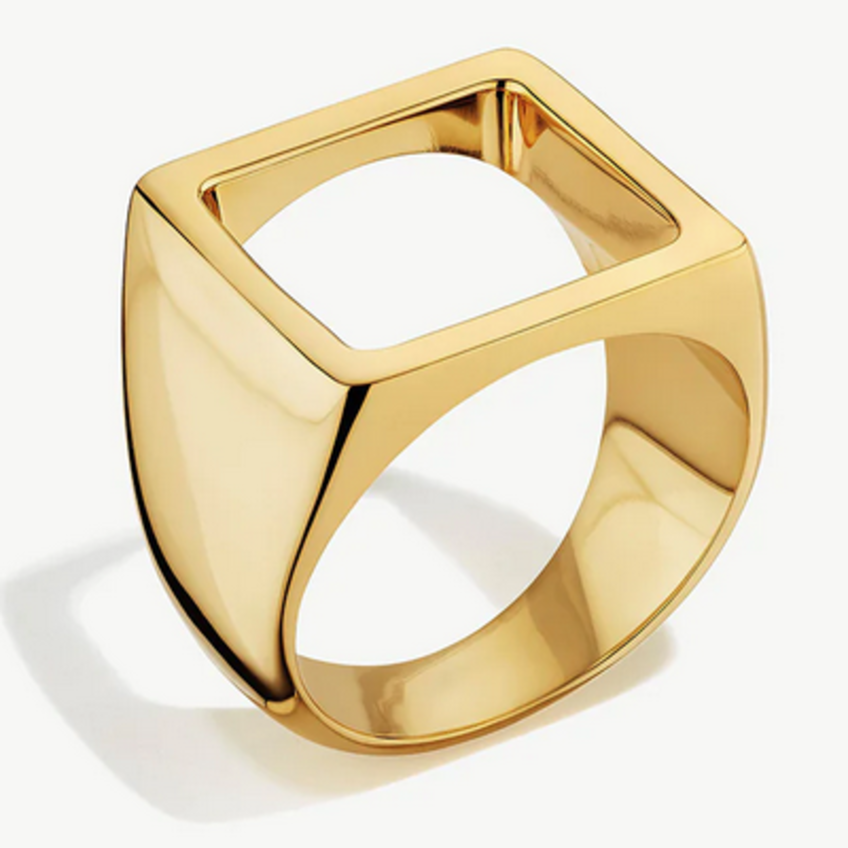 Soko Open Square Statement Ring