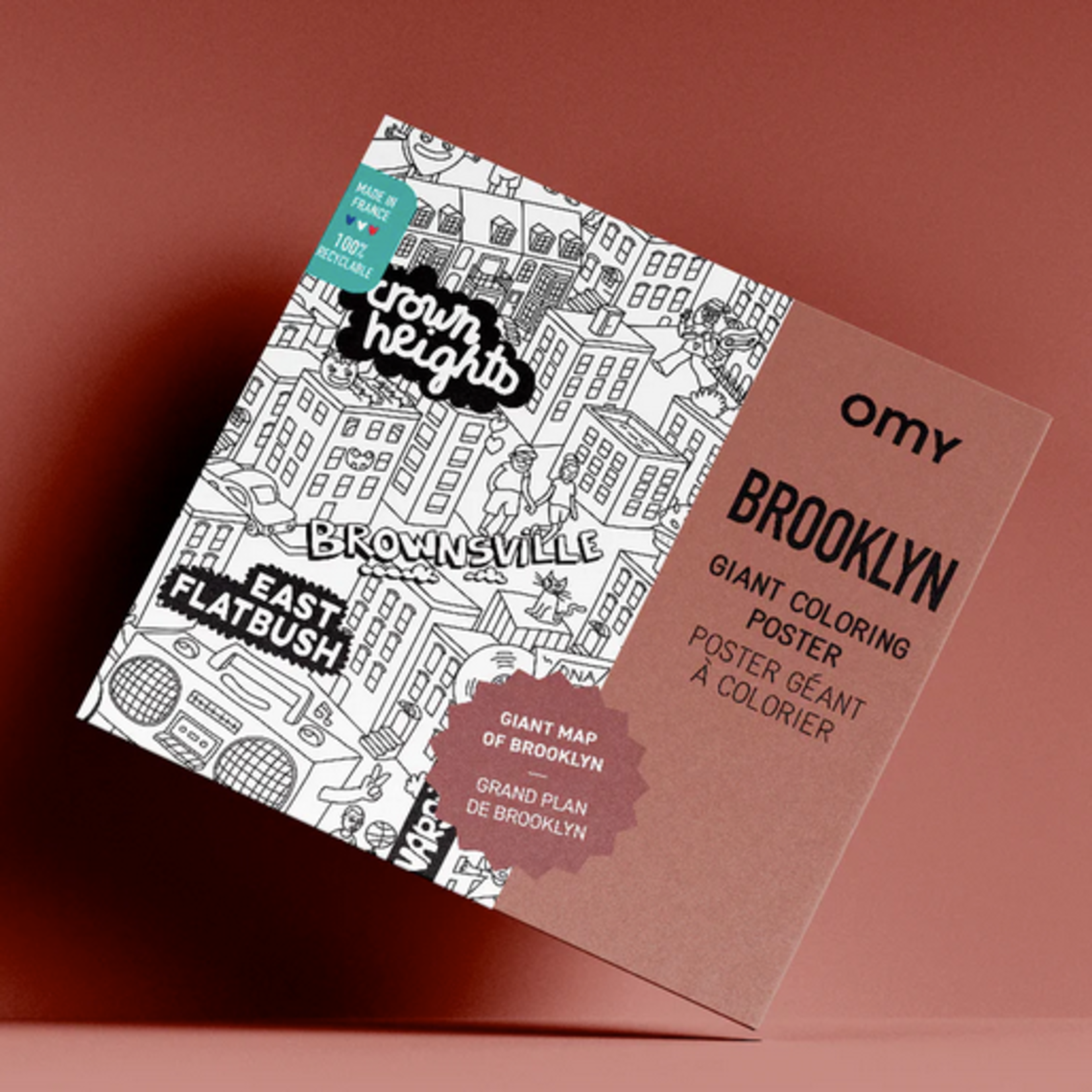 Brooklyn Giant Coloring Poster