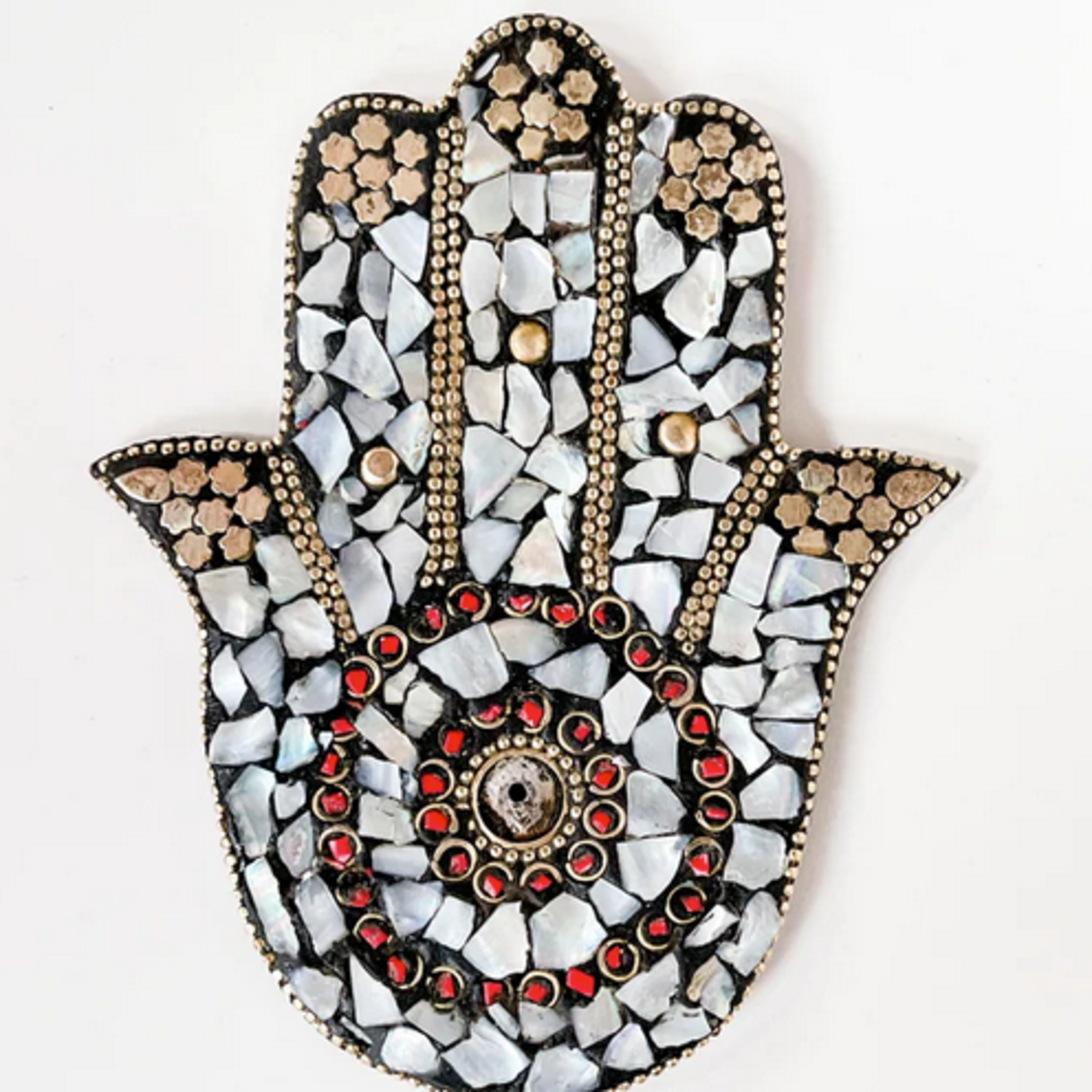 Artschatz Hamsa Hand Incense Holder- Pearl