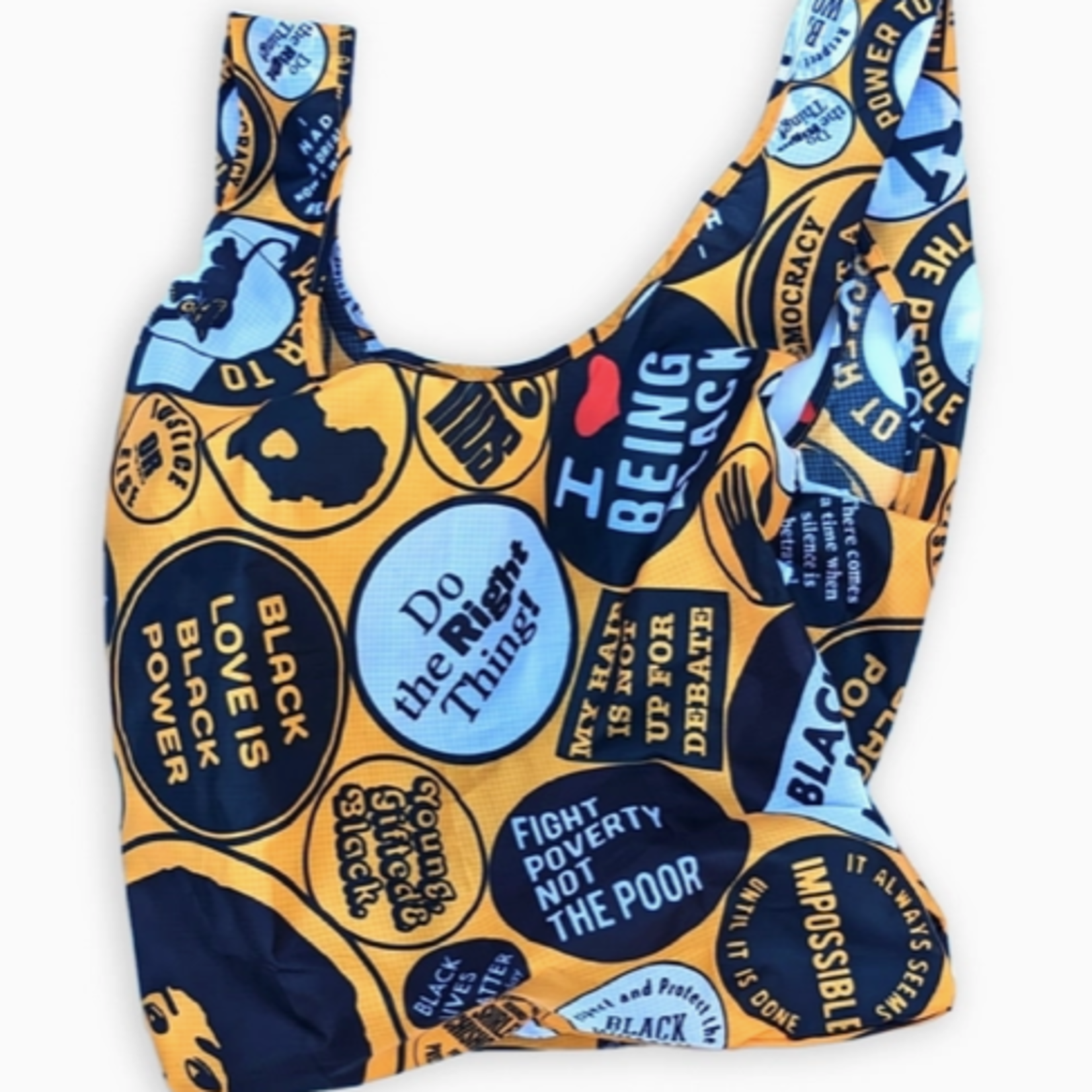 All Very Goods Reusable Grocery Bag- Power Button