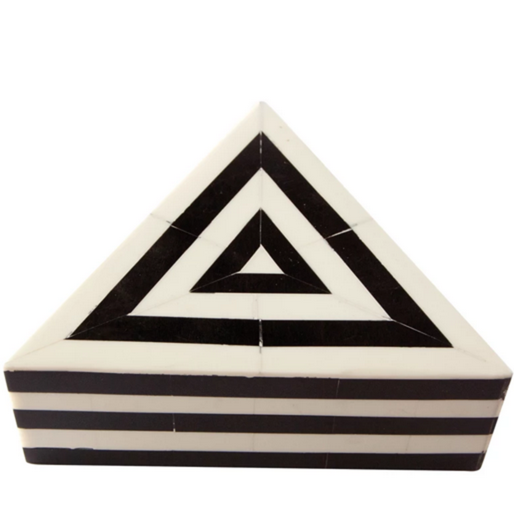 Resin and MDF Triangular Striped Box