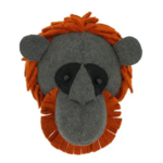 Mini Felt Orangutan Head