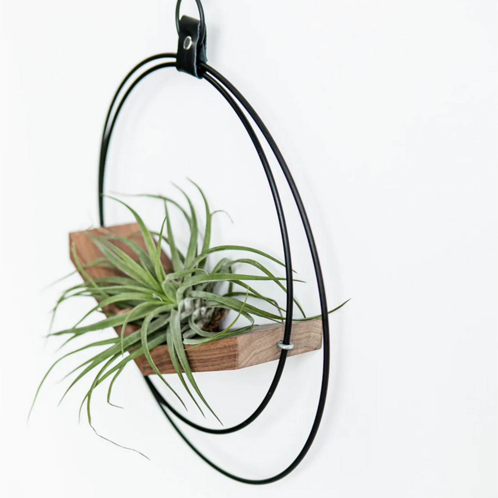 Braid and Wood V Hanger Dark and Stormy