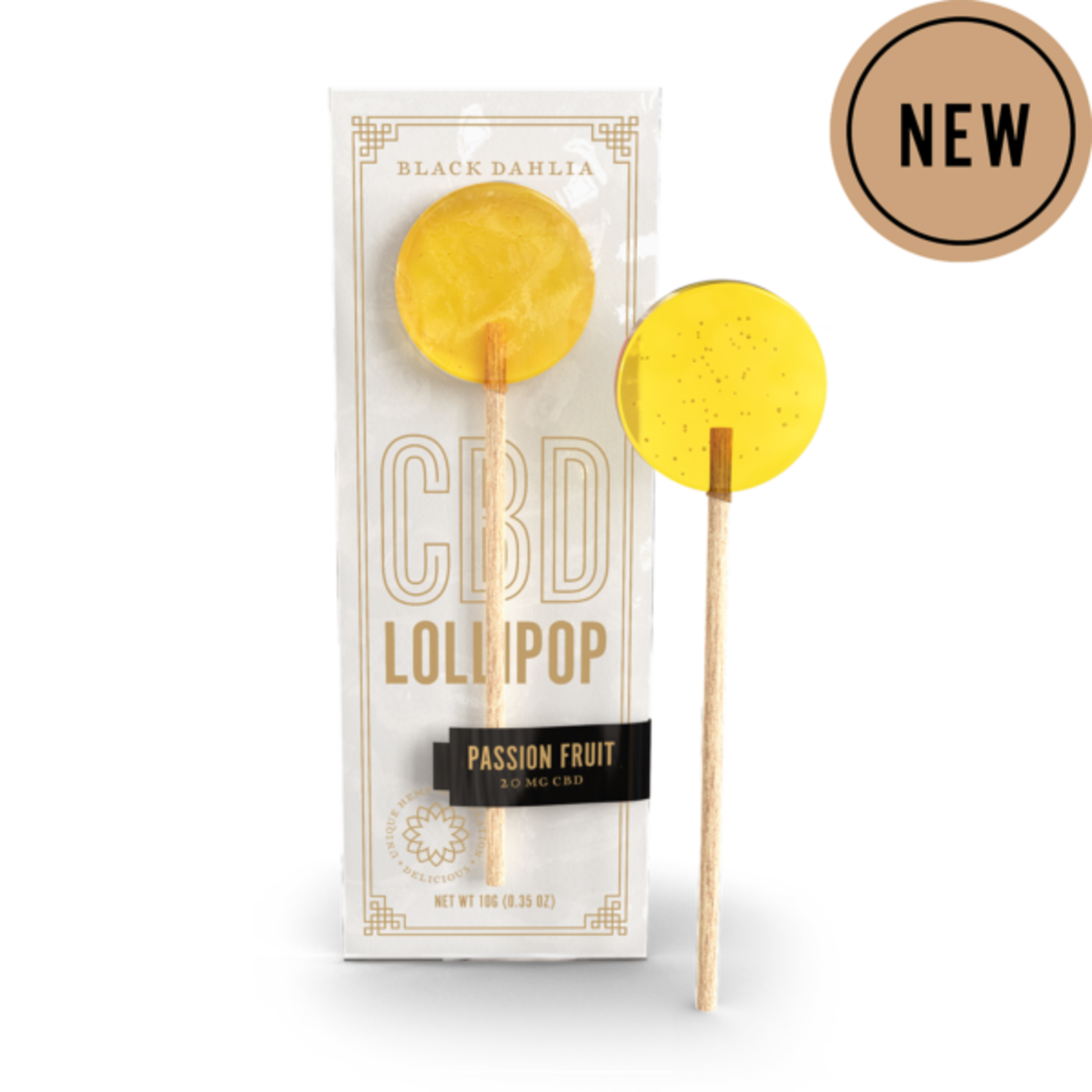 Black Dahlia CBD Lollipop- Passion Fruit