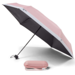 Copenhagen Design Folding Umbrella in Eva-Case- Pantone 182 Light Pink