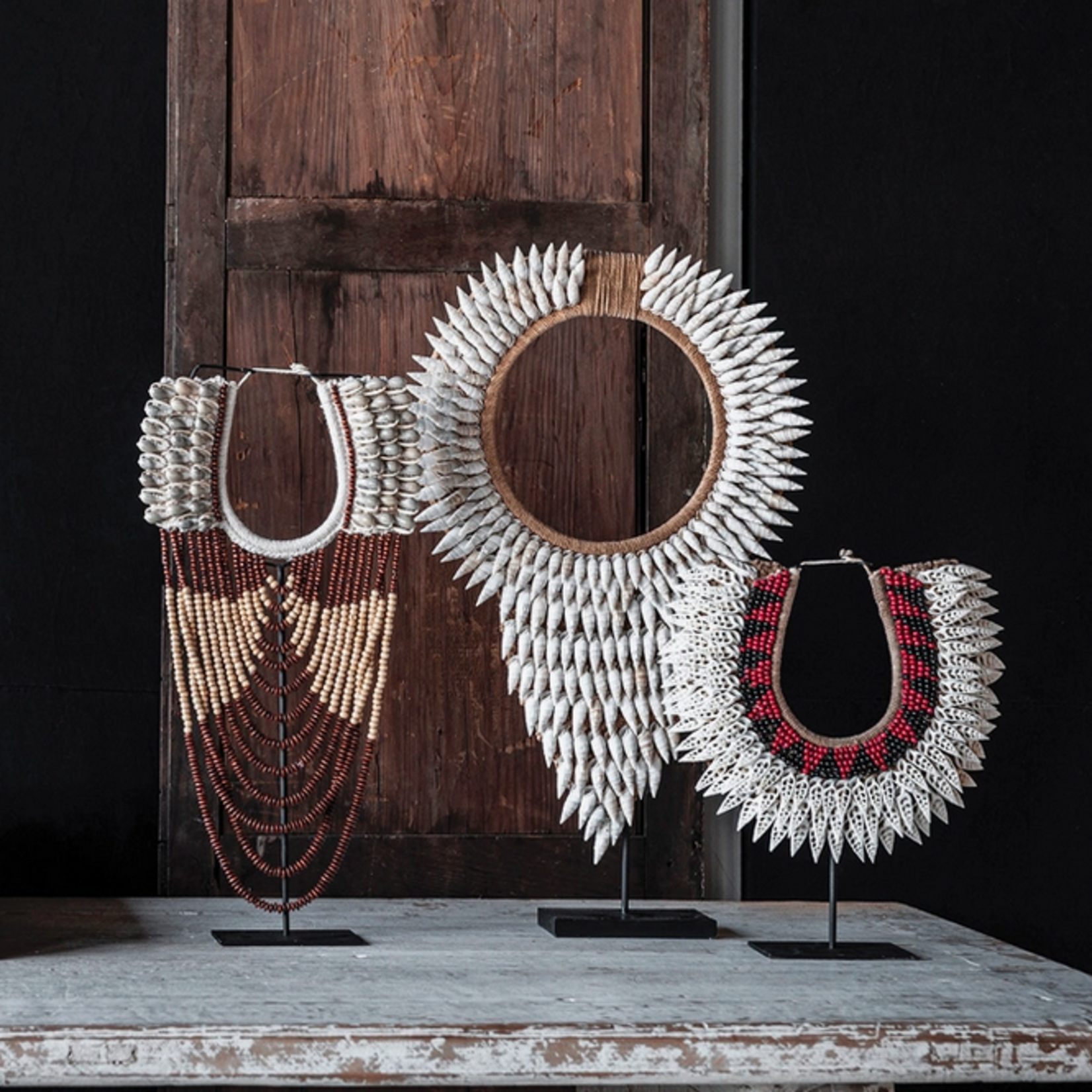 Blue Ocean Traders Angave Necklace on Stand- New Guinea