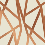 Tempaper Intersections Bronze Peel and Stick Wallpaper, 56 sq. ft.