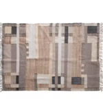 Creative Co-Op 5' X 8' Wool Blend Geometric Dhurrie Rug