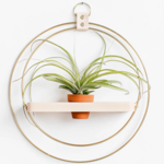 Braid and Wood Plant Hanger Classic Shimmer