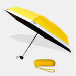 Copenhagen Design Folding Umbrella in Eva-Case- Pantone 012 Yellow