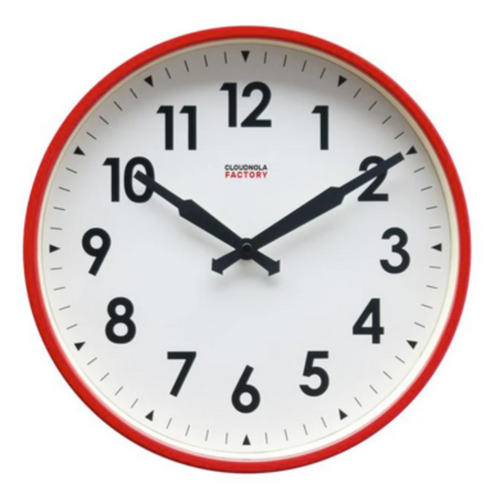 Cloudnola Factory Red Wall Clock