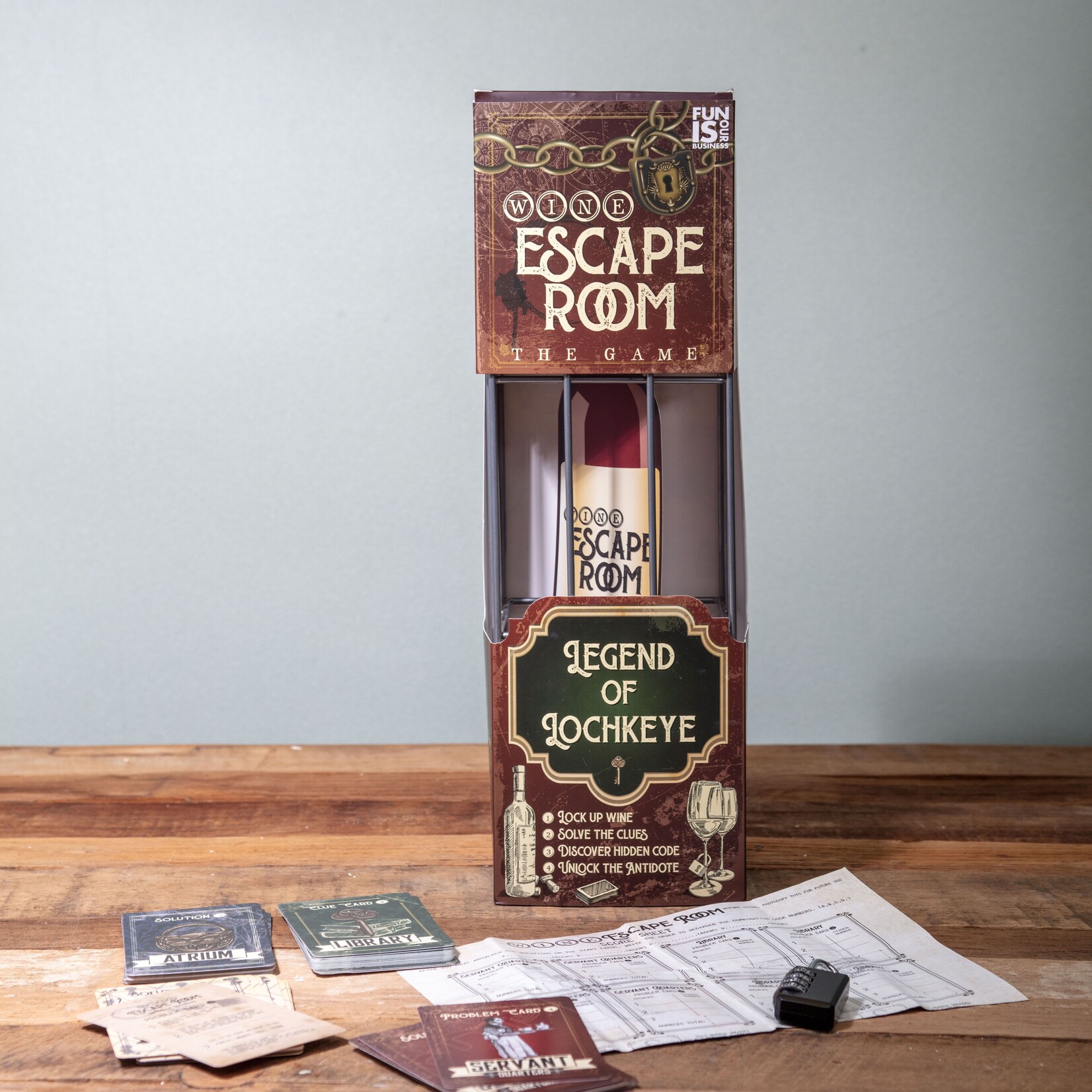 Boxer Gifts Wine Escape Room Legend of Lochkeye