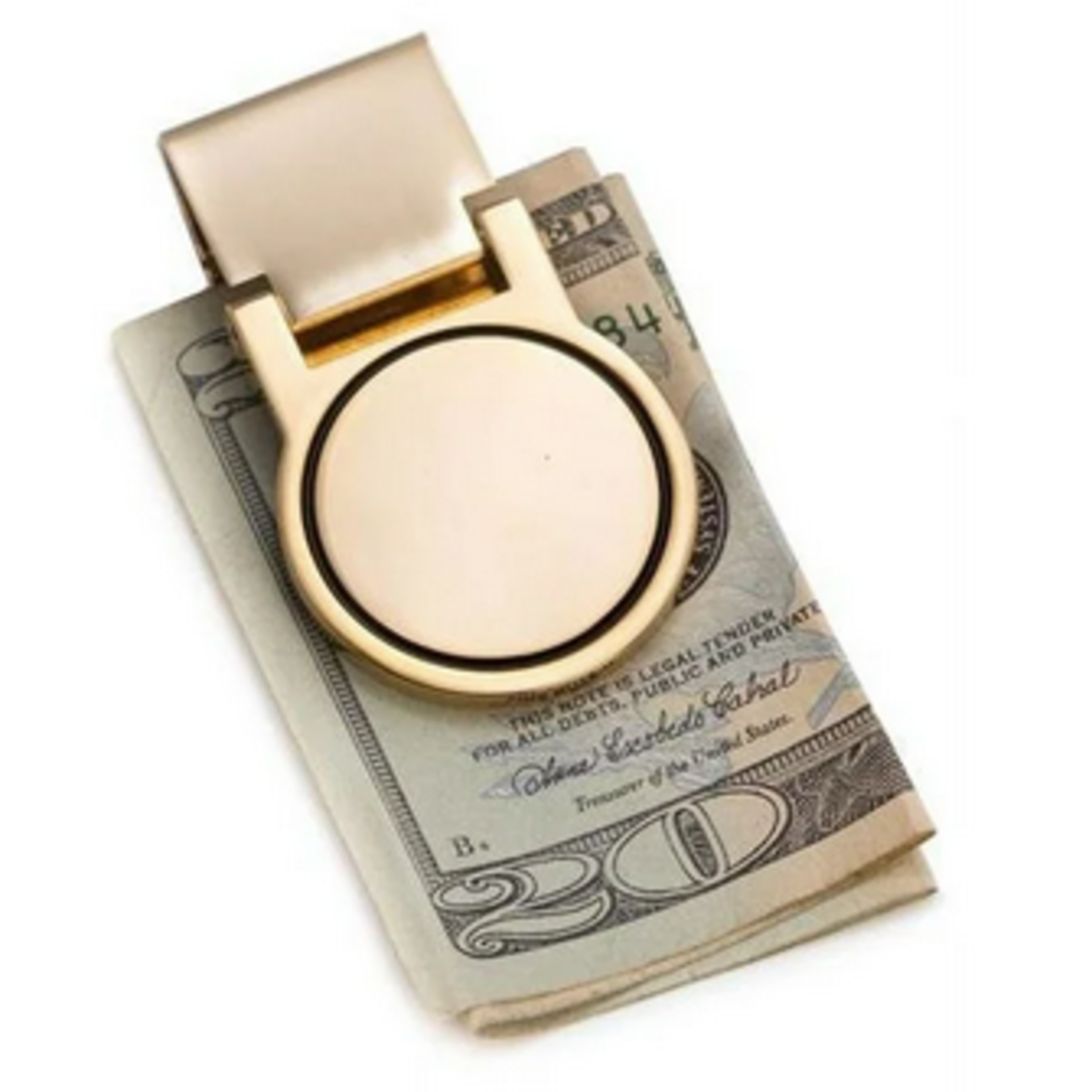 BeyBerk International Gold Plated Hinged Money Clip