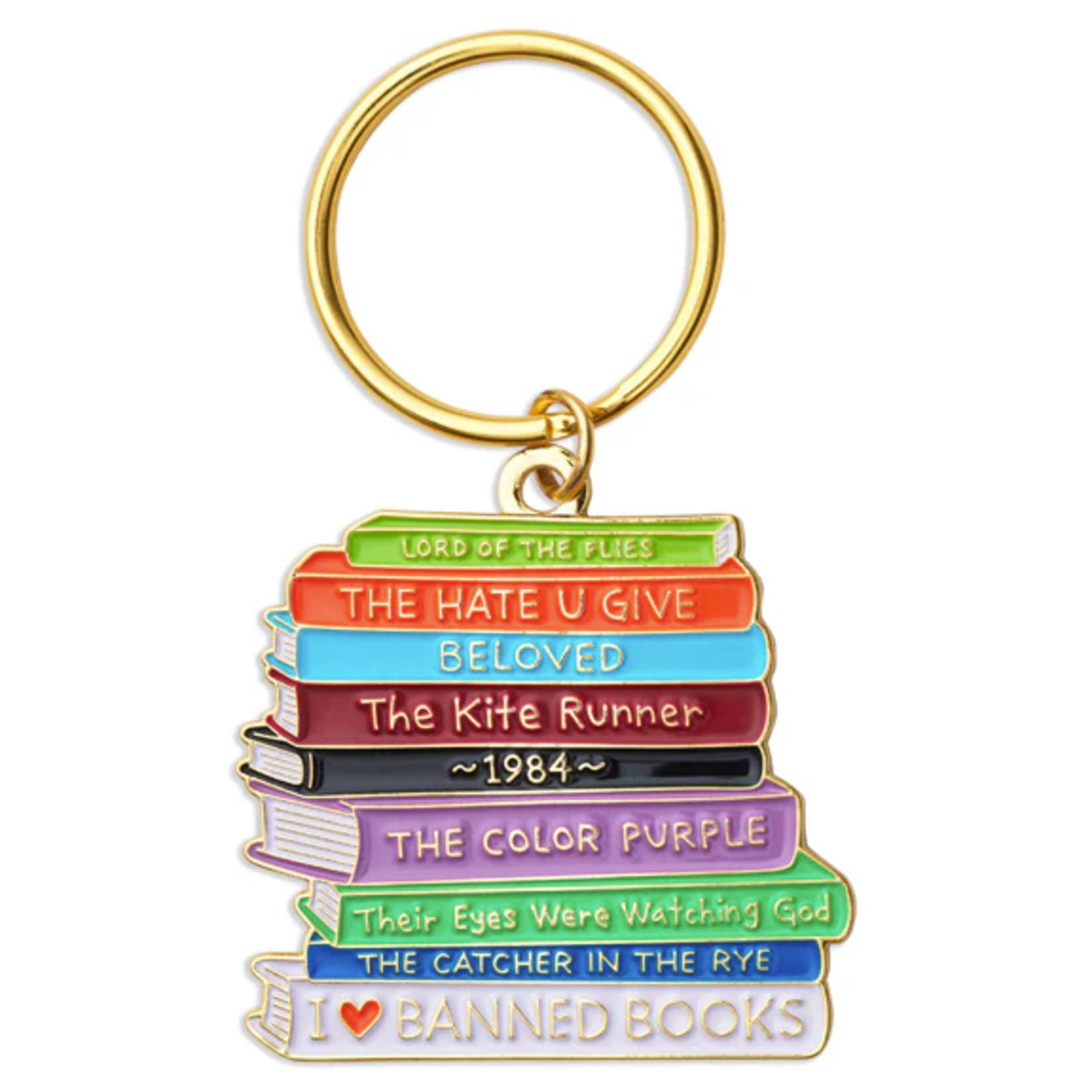 Banned Books Keychain