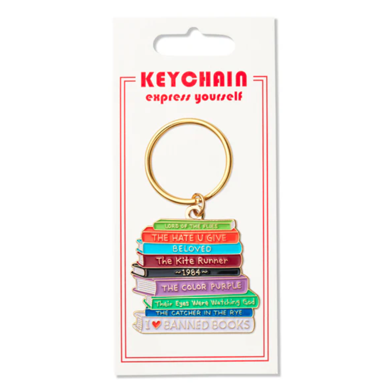 Banned Books Keychain