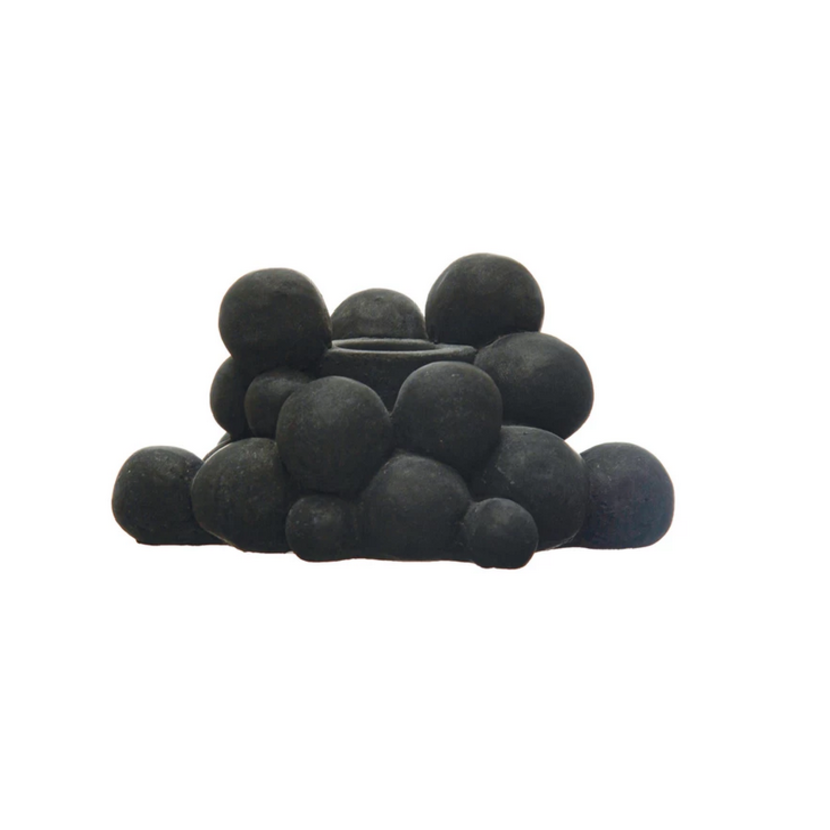 Stoneware Bubbles Taper Holder