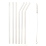 Clear Reusable Glass Straws