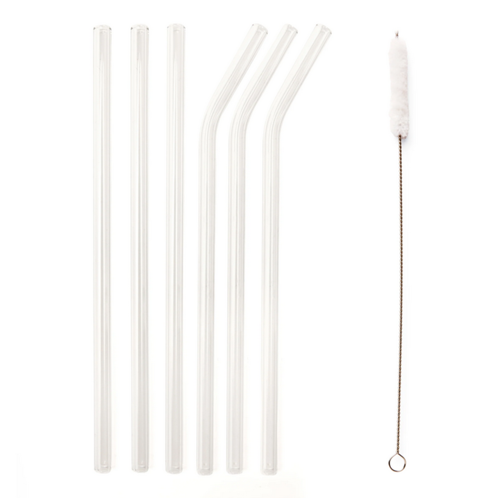 Clear Reusable Glass Straws