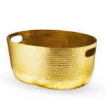 Gold Hammered Beverage Tub