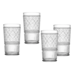 Godinger SET OF 4 Clear Claro Highballs