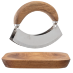 Mezzaluna with Cutting Board Set