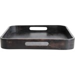 Decorative Mango Wood Tray, Black