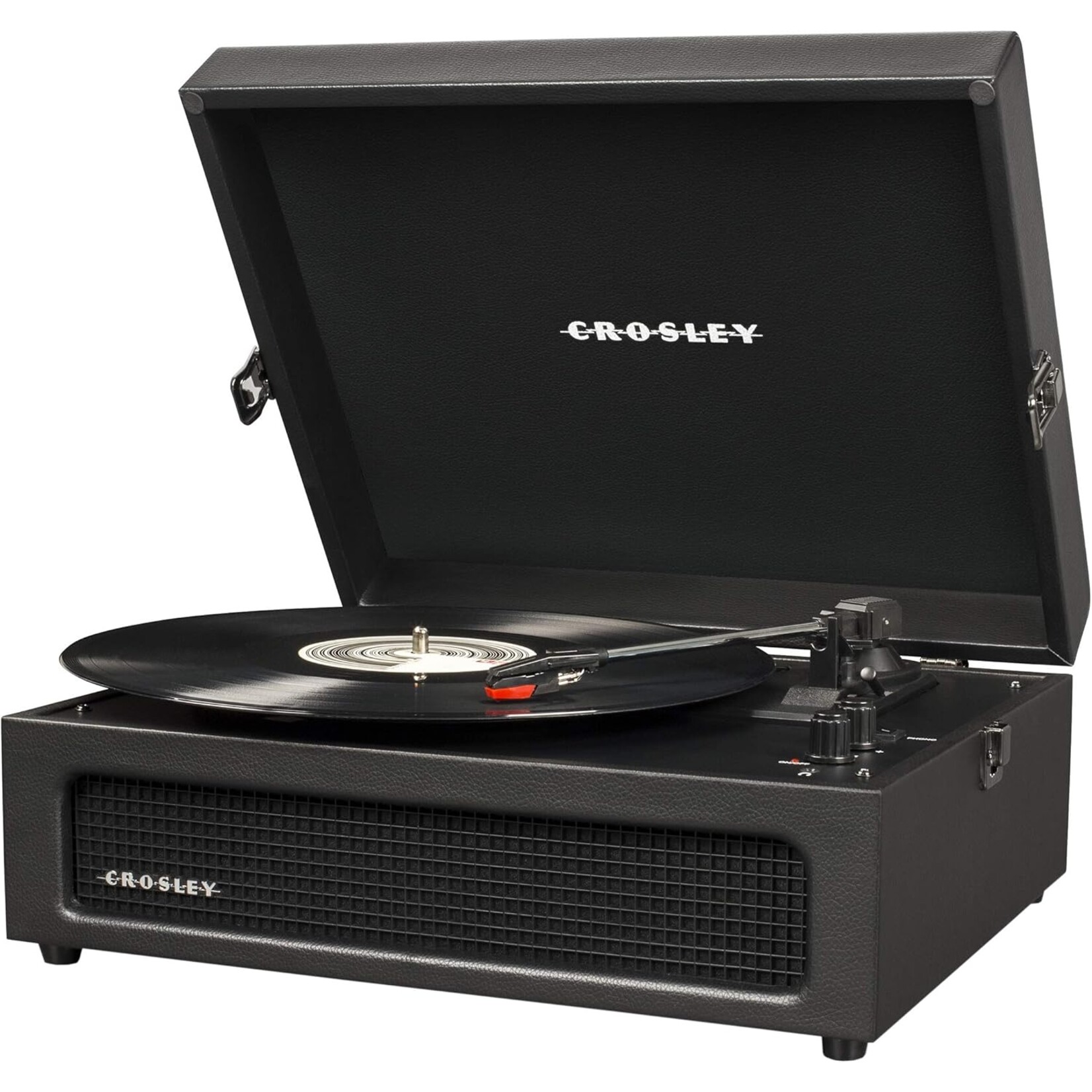 Deer Park Voyager Portable Turntable with Bluetooth Output - Black
