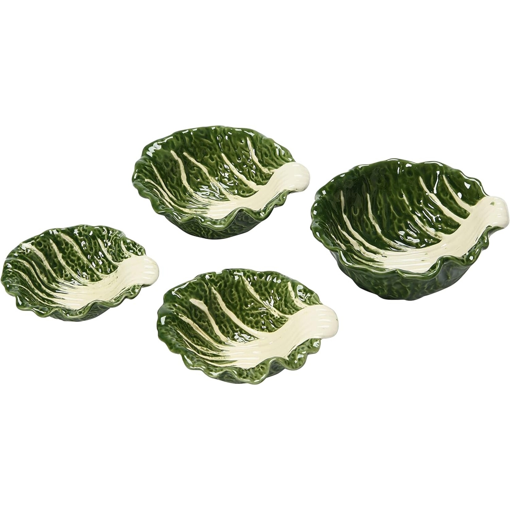 Creative Co-Op SET OF 4 Stoneware Cabbage Bowls