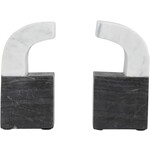 Two- Tone Marble Bookends