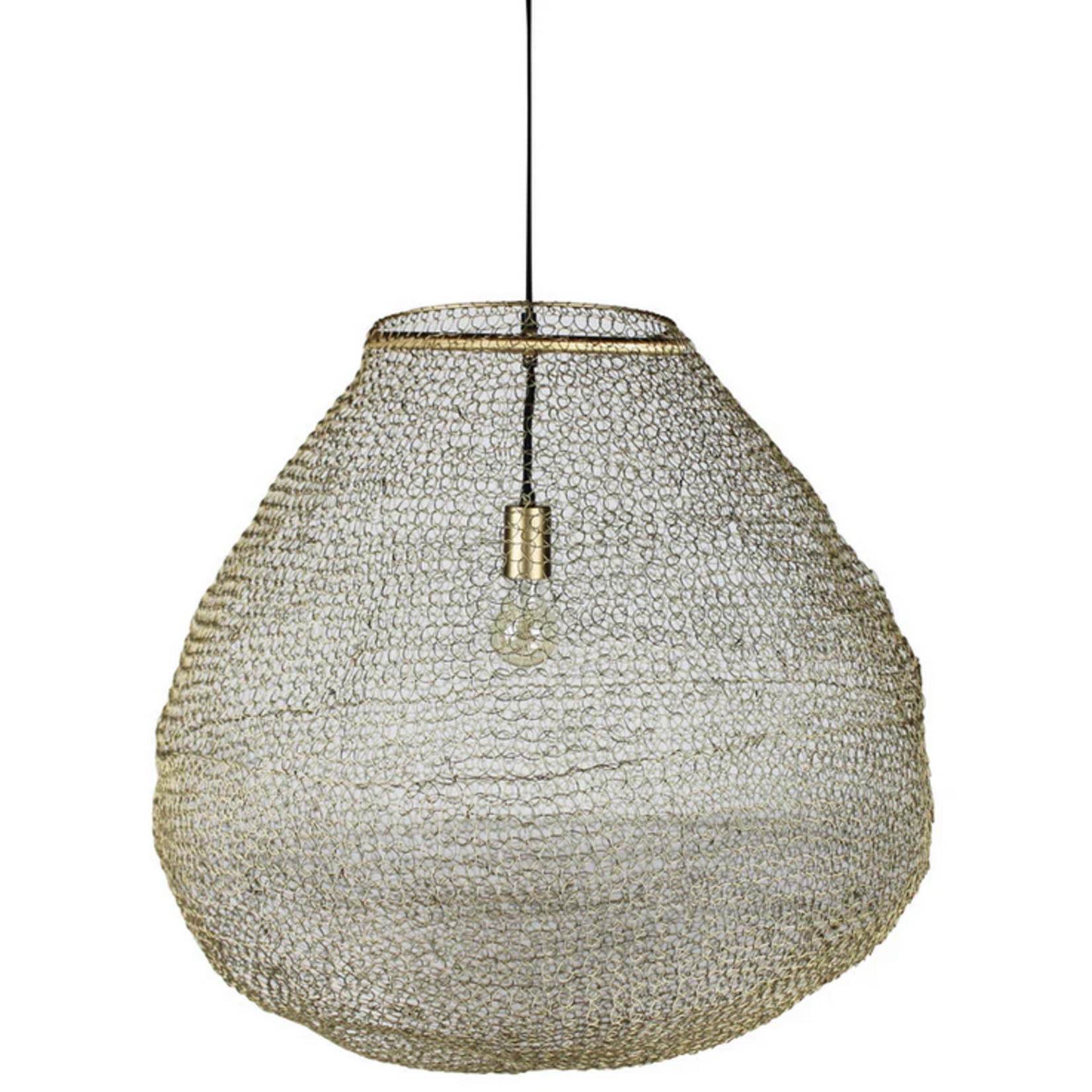 Jupiter  Woven Wire Pendant, Gold