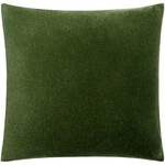 Cotton Velvet Pillow 18" X 18"- Lunar Green