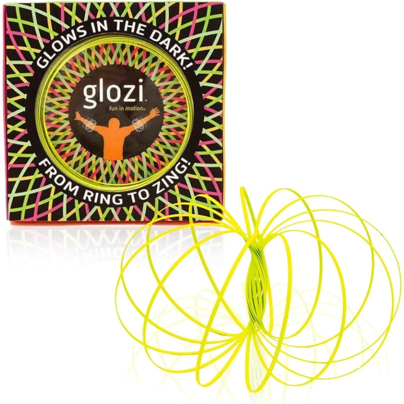Fun in Motion Mozi & Glozi Flow Toy- Glowing Yellow