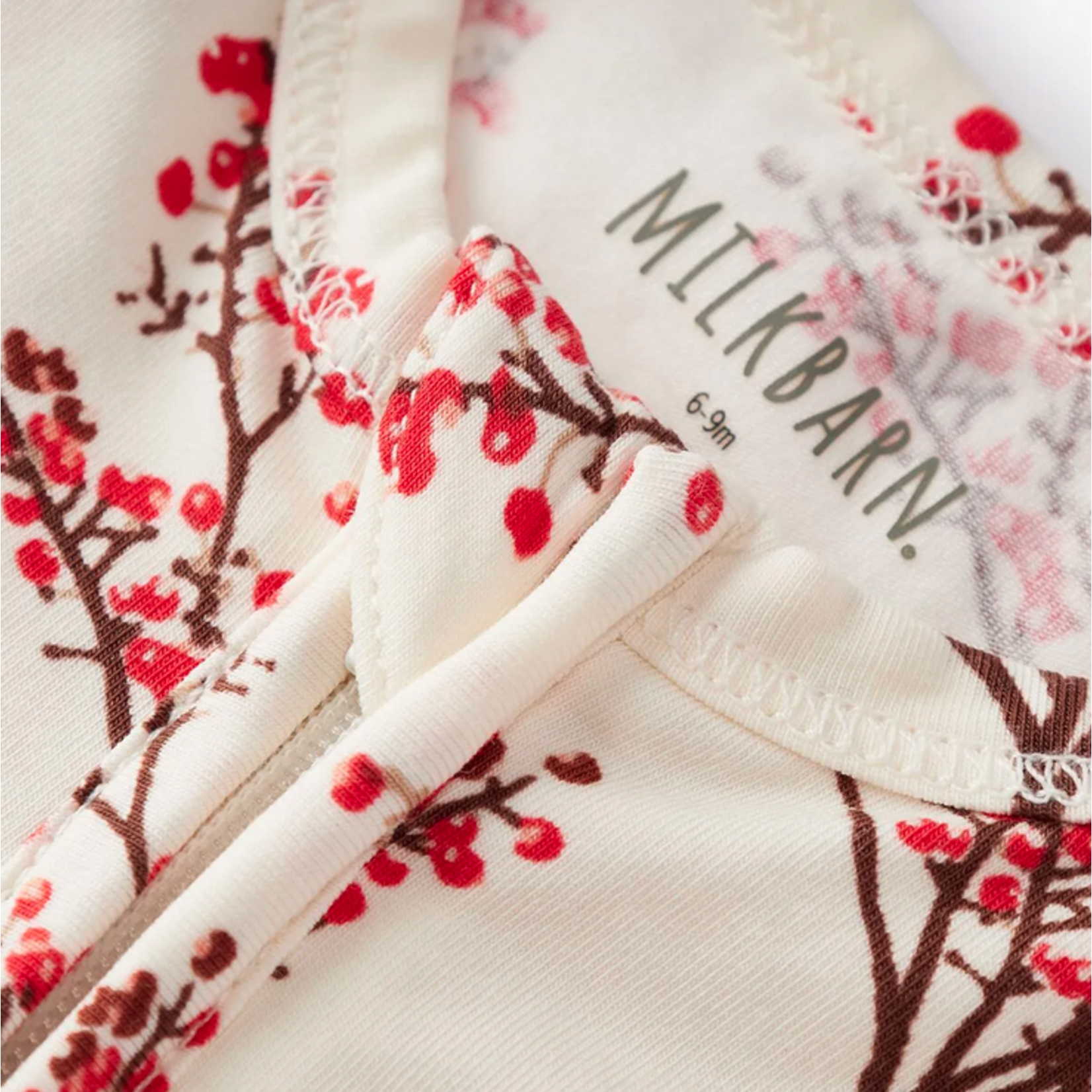 Cotton Stretch Zipper Footed Romper Winterberry (3-6M)