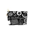 Black Brooklyn Pins & Patches Zipped Pouch