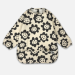Milk Teeth Smock Bib- Black Sunflowers