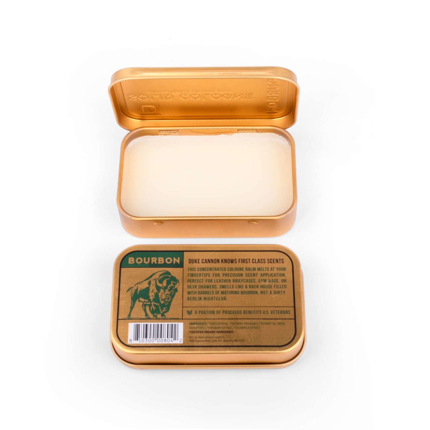 Duke Cannon Oak Barrel Solid Cologne Balm - Bourbon