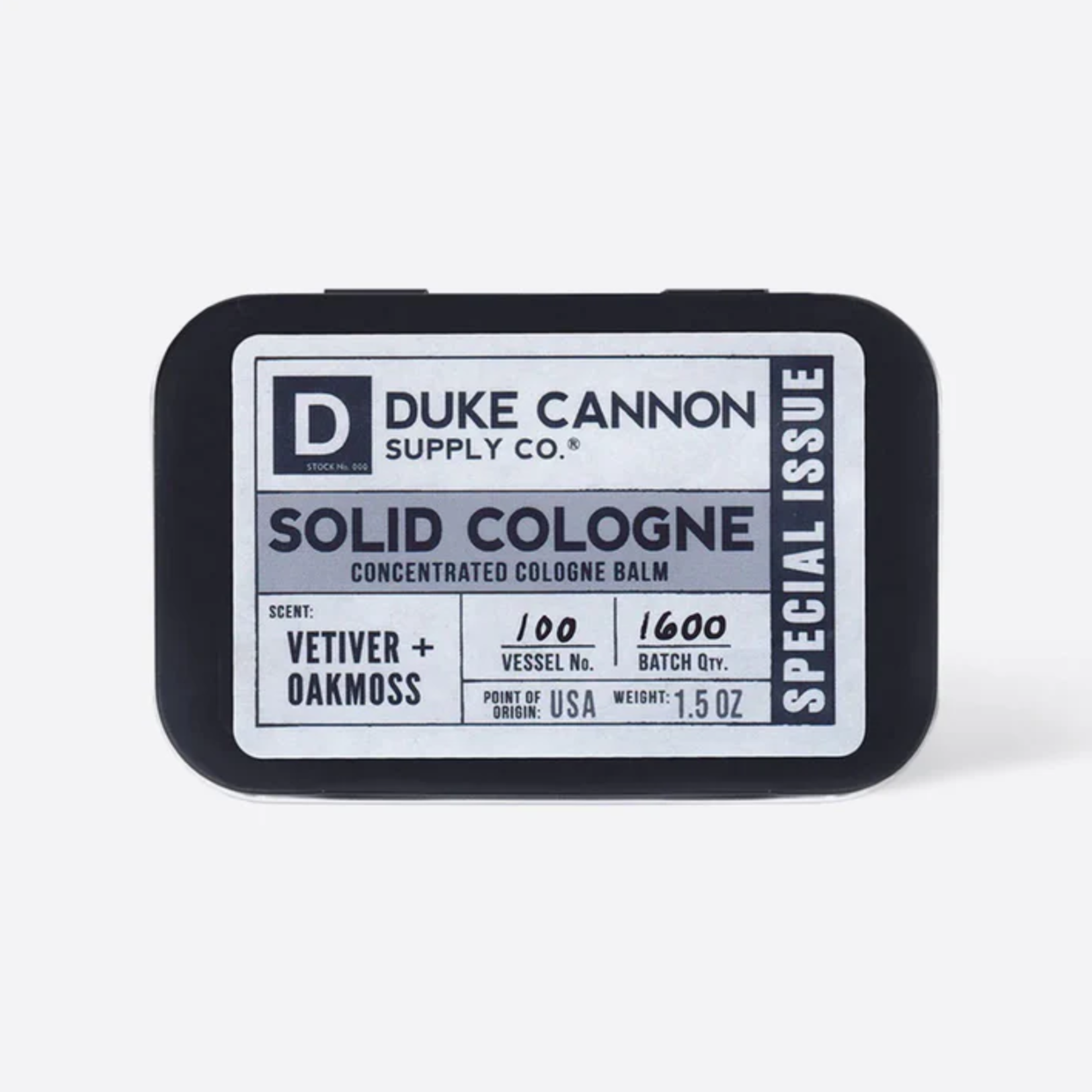 Duke Cannon Solid Cologne Vetiver Oakmoss