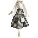ALIMROSE Sofia Bunny Black Checkered 50cm