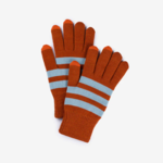 Verloop Stripe Touchscreen Gloves- Stone Blue Rust