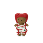 Just Dutch US Boris Christmas Outfit- Jumpsuit w/ Red Hat