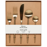 Now Designs Matte Gold Taper Flatware SET OF 5