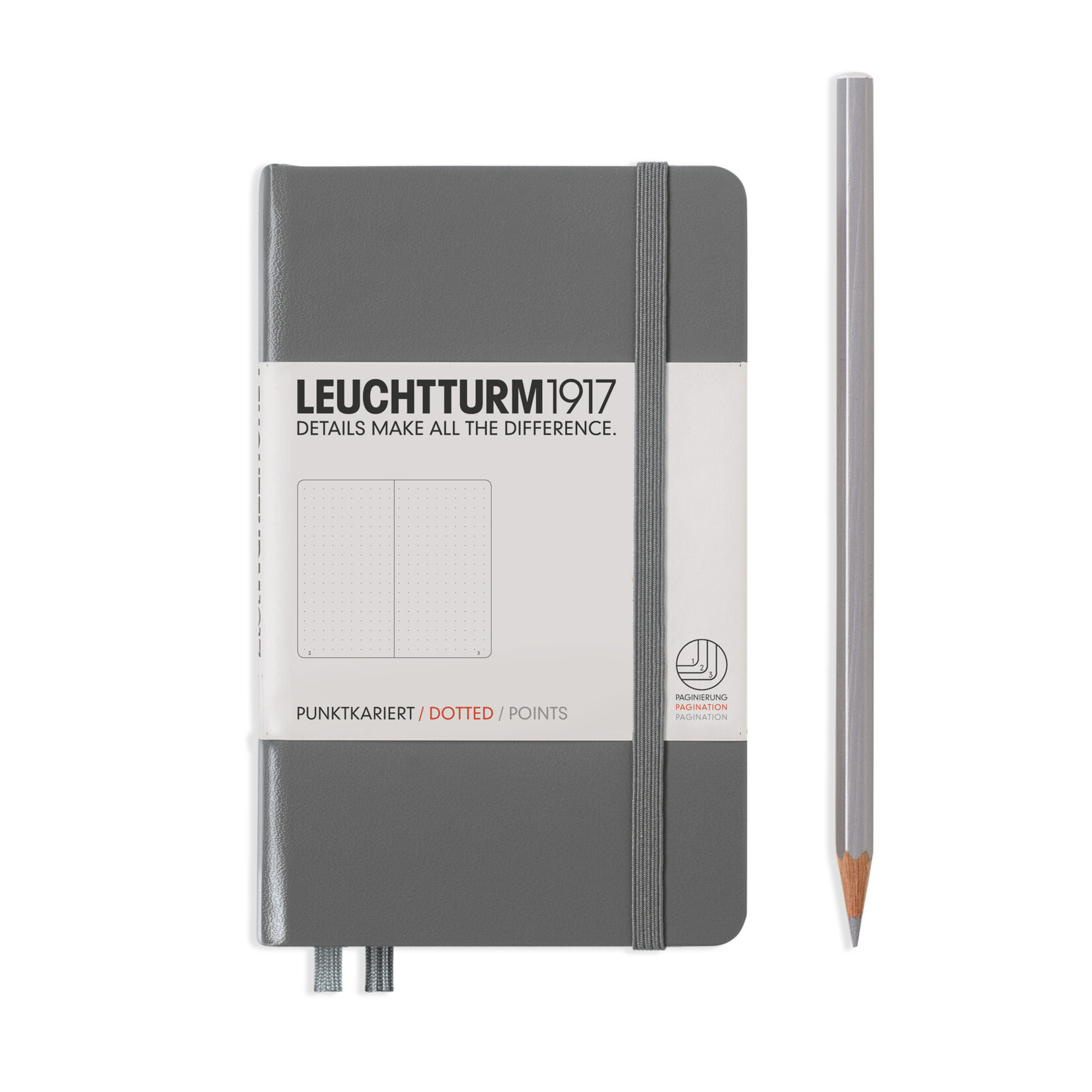 Leuchtturm1917 Medium (A5) Hardcover- Anthracite Blank