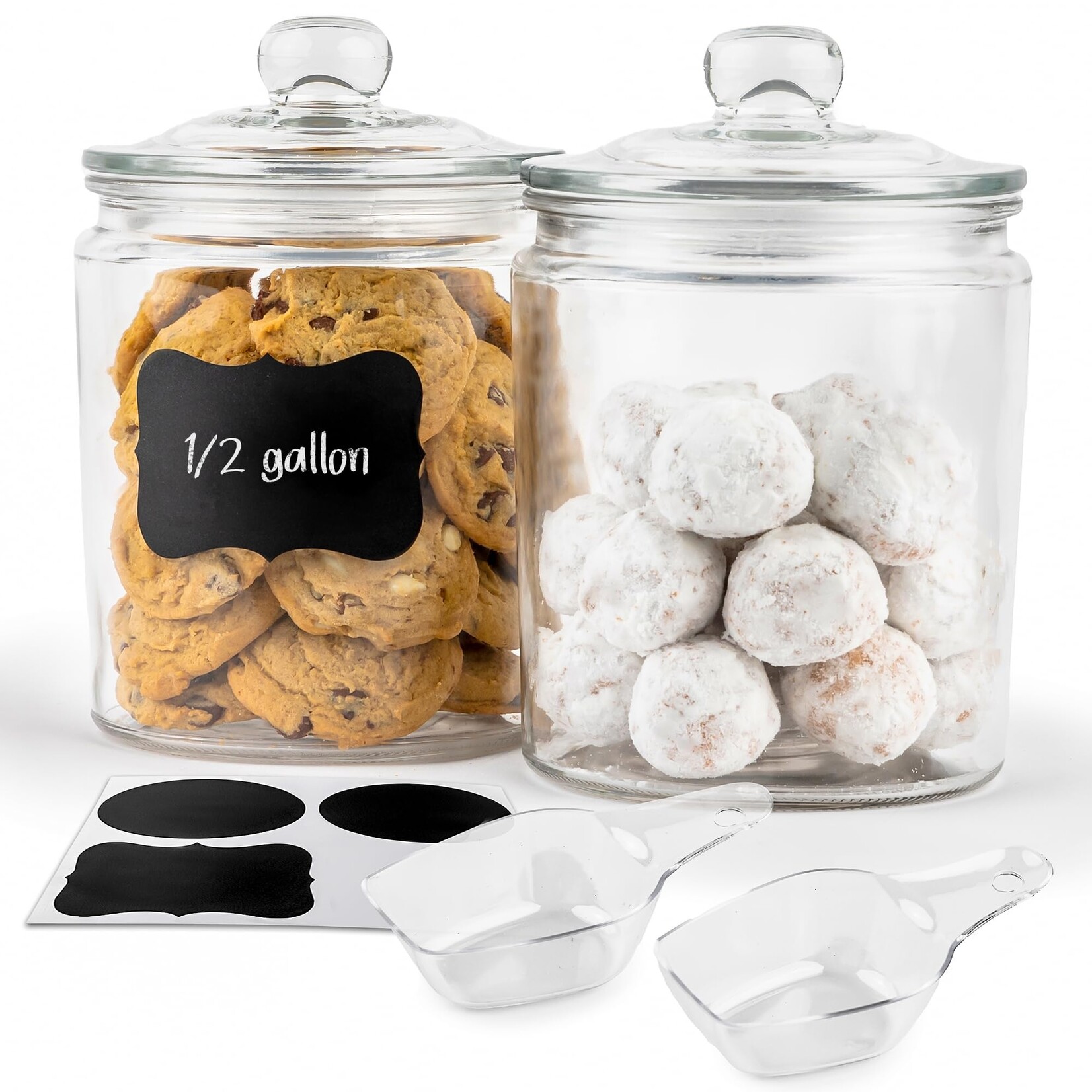Kook Kook Glass Kitchen Jar Set of 2